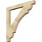 Ekena Millwork Olympic Block Rough Sawn Bracket, Douglas Fir, 4"W x 44"D x 44"H BKT04X44X44OLY05RDF - alternate 1